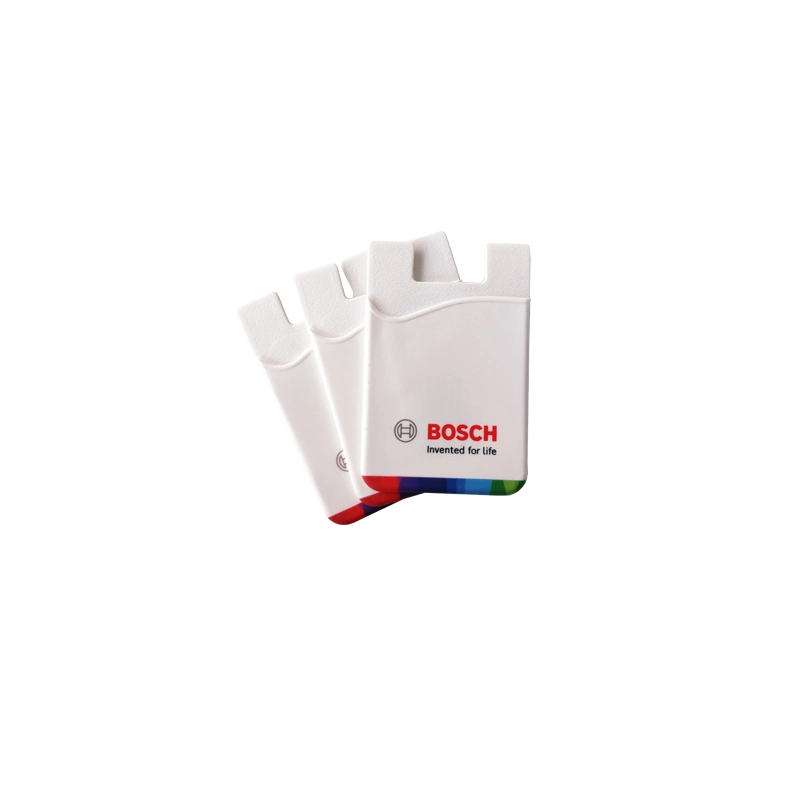 Hot Sale Practical Smartphone Card Wallet, Logo Customized Phone Card Wallet Sticker Silicone Cell Phone Card Holder