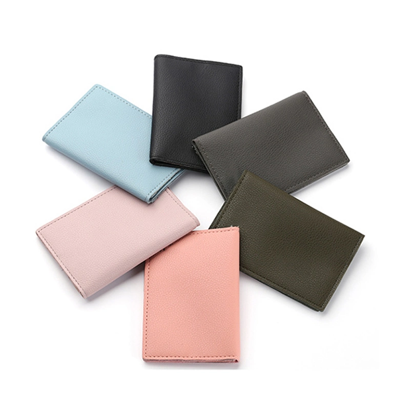 PU Leather Pebble Grain Passport and Card Holder