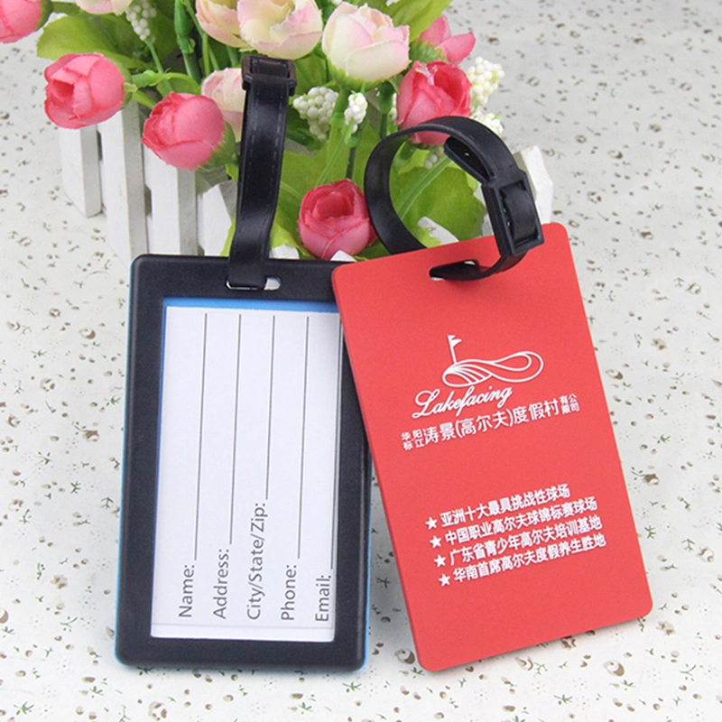 Factory Custom Promotional Soft PVC Golf Course Luggage Tag