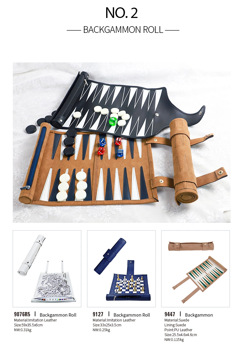 Customized Backgammon Set Travel Handmade Chess Game Board Backgammon