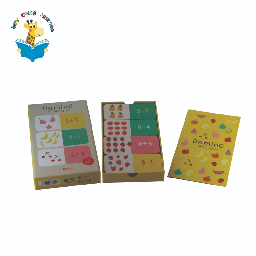 Domino Card Box Set with Cardboard Paper
