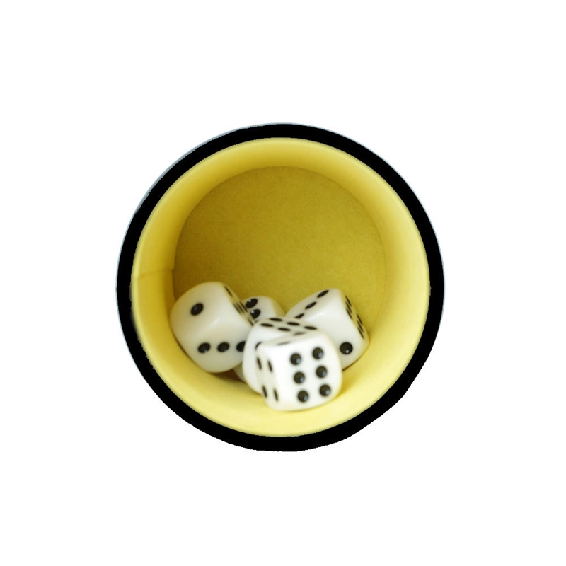 Entertained Activities Tool in Bar and KTV Logo Custom Leather Dice Cups