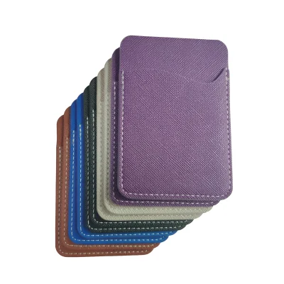 Fabrik-OEM-selbstklebende Handy-Geldbörse aus PU-Leder, Handy-Kartenhalter für alle Smartphones und Hüllen