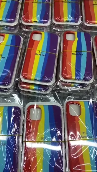 Regenbogenfarbene iPhone-Hülle, TPU-Handyhülle für iPhones