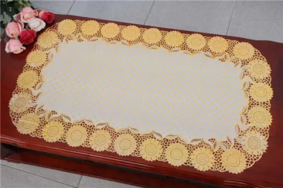 Tischset/Tischset aus PVC-Spitze mit Gold oder Silber
