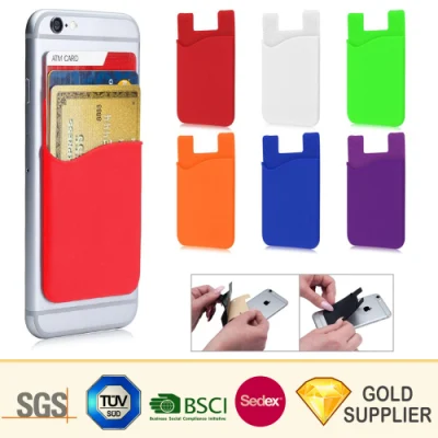 Günstiger individueller 3-Meter-Aufkleber aus Silikonkautschuk für Smartphone-Kartentasche, Handy-Zubehör, Hülle, Brieftasche, Silikon-Handy-Rückseite, Business-Kreditkartenhalter