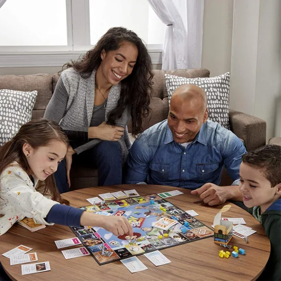 Hochwertiges Familienspiel, farbenfrohes Doppel-Sechs-Domino-Set mit Aluminiumgehäuse