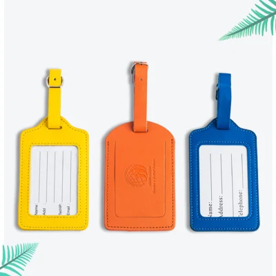 Benutzerdefiniertes PU-Gepäckanhänger-Logo, das neues Design-Taschenanhänger druckt