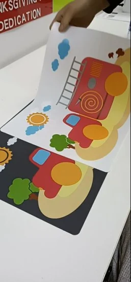 Cartoon-Muster-Untersetzer, wärmeisolierte, wasserdichte Silikon-Küchen-Schreibtisch-Tischmatte