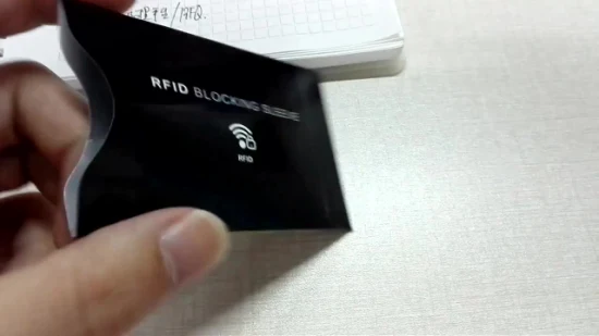 Beutelhalter-Hüllen, kreditkartenblockierende Anti-RFID-Sicherheits-Passbrieftasche