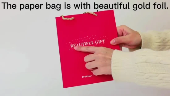 Hochwertige, umweltfreundliche Einkaufstaschen aus Papier für die Verpackung von Kosmetika