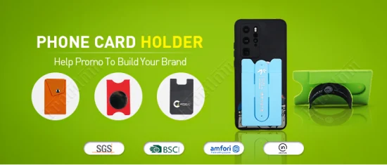 Maßgeschneiderter selbstklebender Handy-Kreditkartenhalter aus Silikon